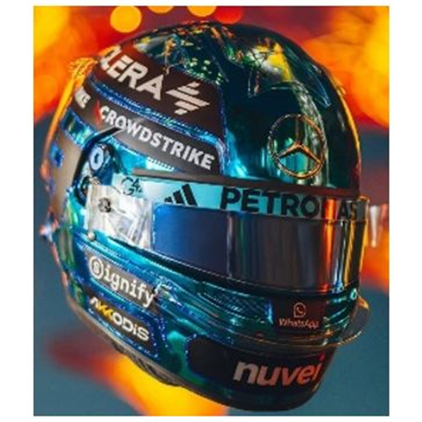 Mercedes AMG Petronas F1 Team George Russell Helmet Singapore GP 2025 mercedes-amg-petronas-f1-team-george-russell-helmet-singapore-gp-2025